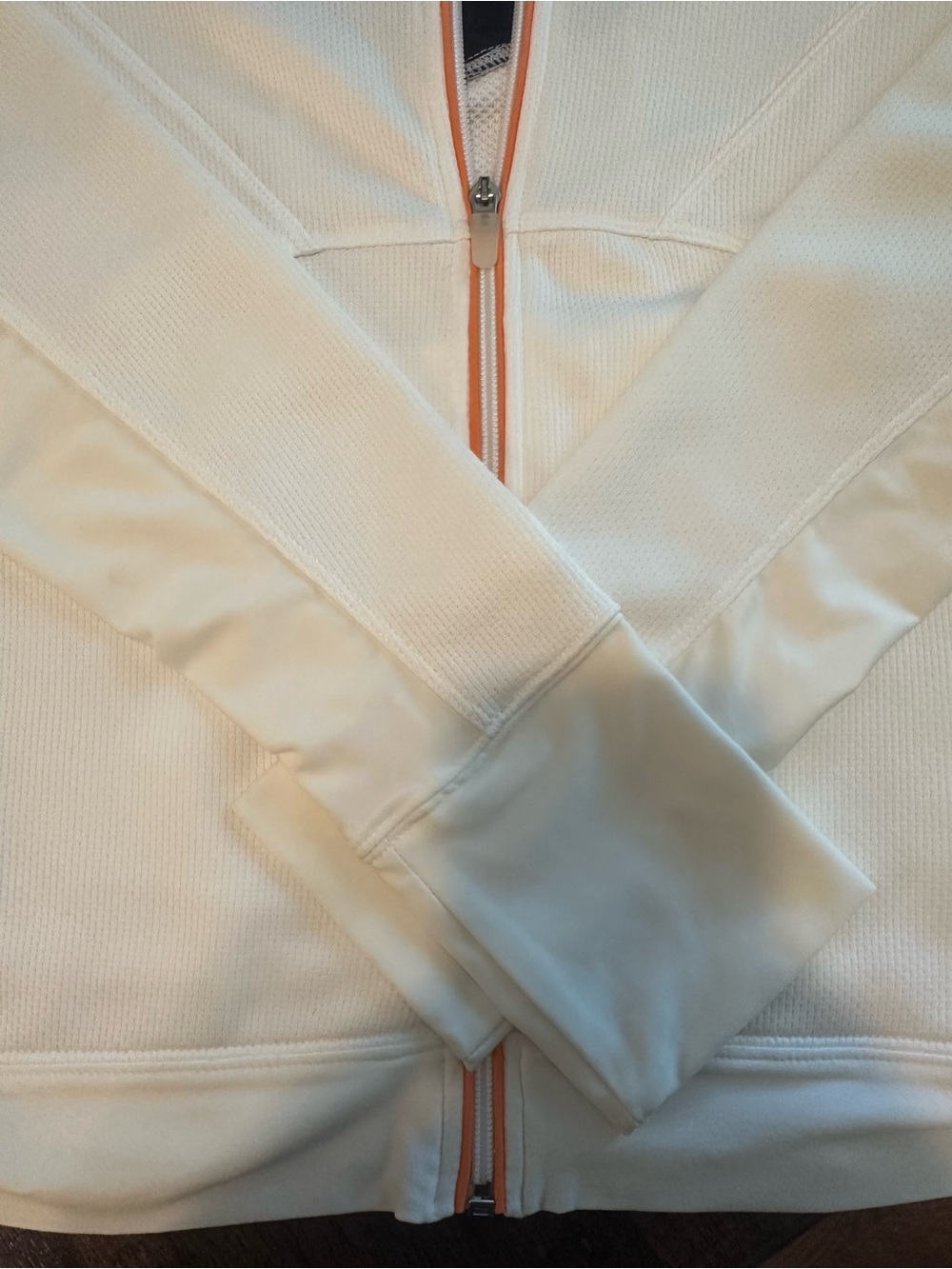 Nike White, Navy & Orange Full-Zip Hooded Jacket - Picture 4 of 8